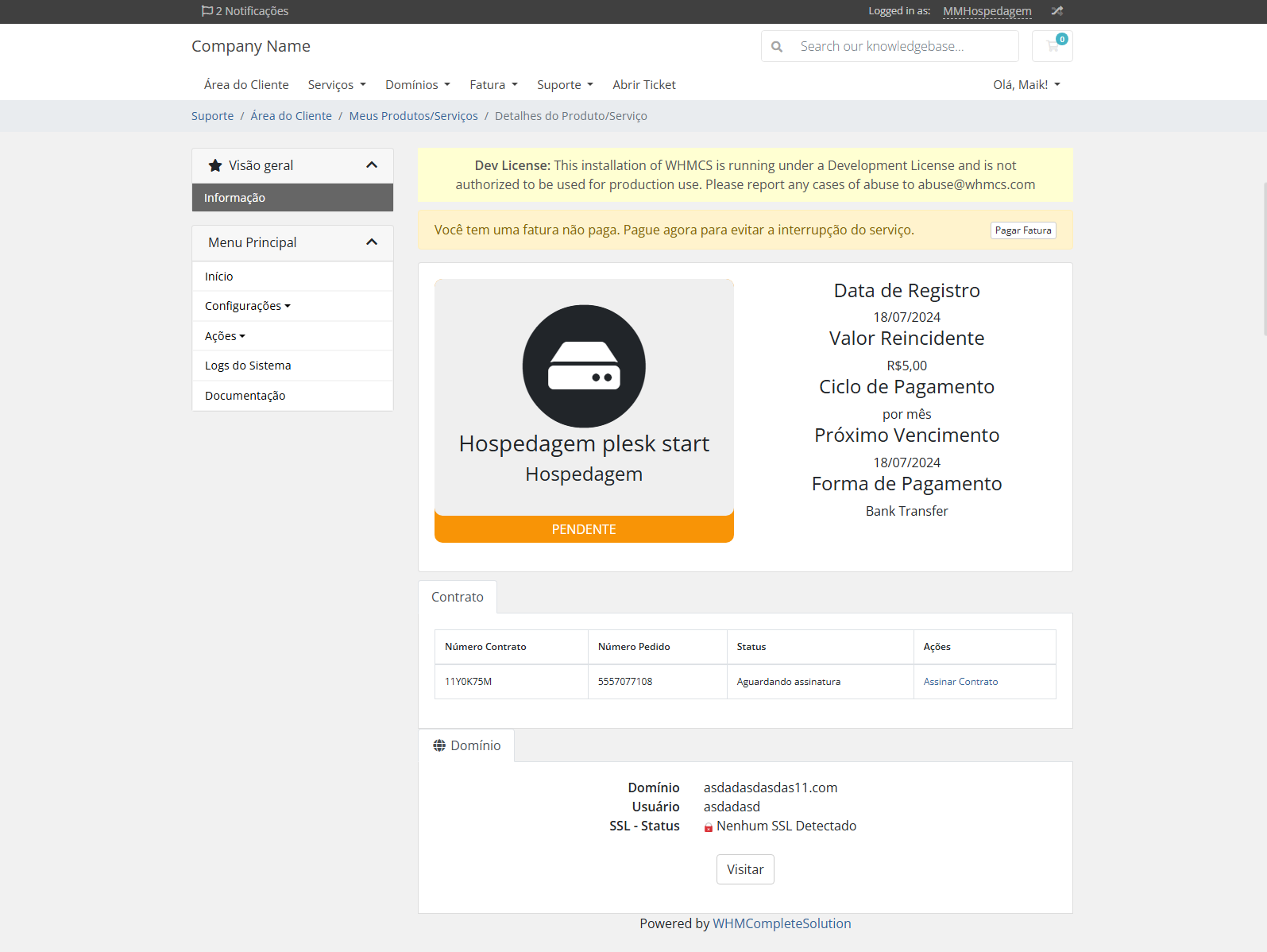Addon Contrato