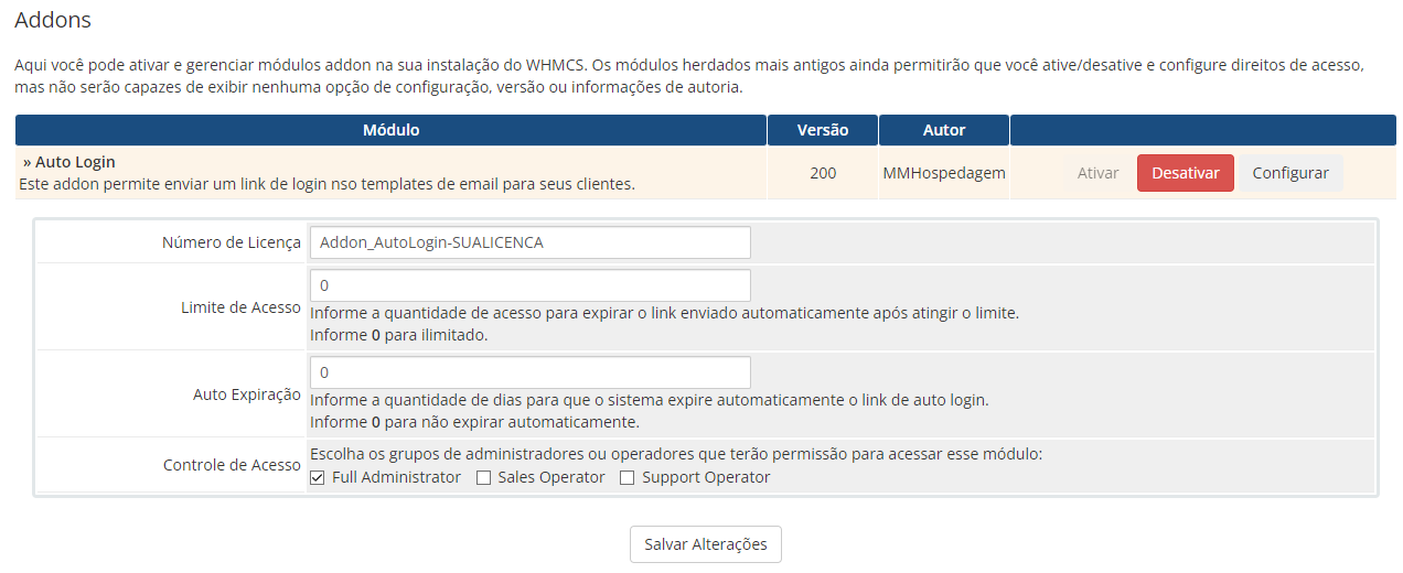 Addon Auto Login