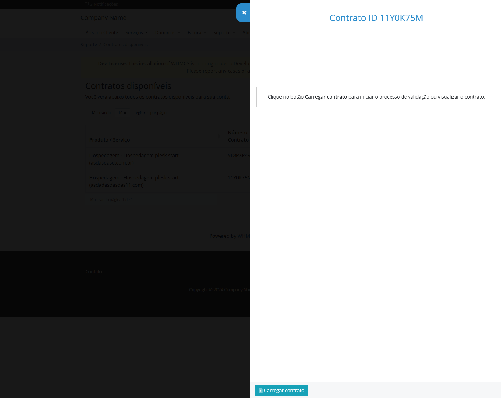 Addon Contrato