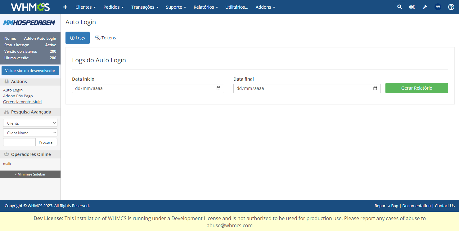 Addon Auto Login