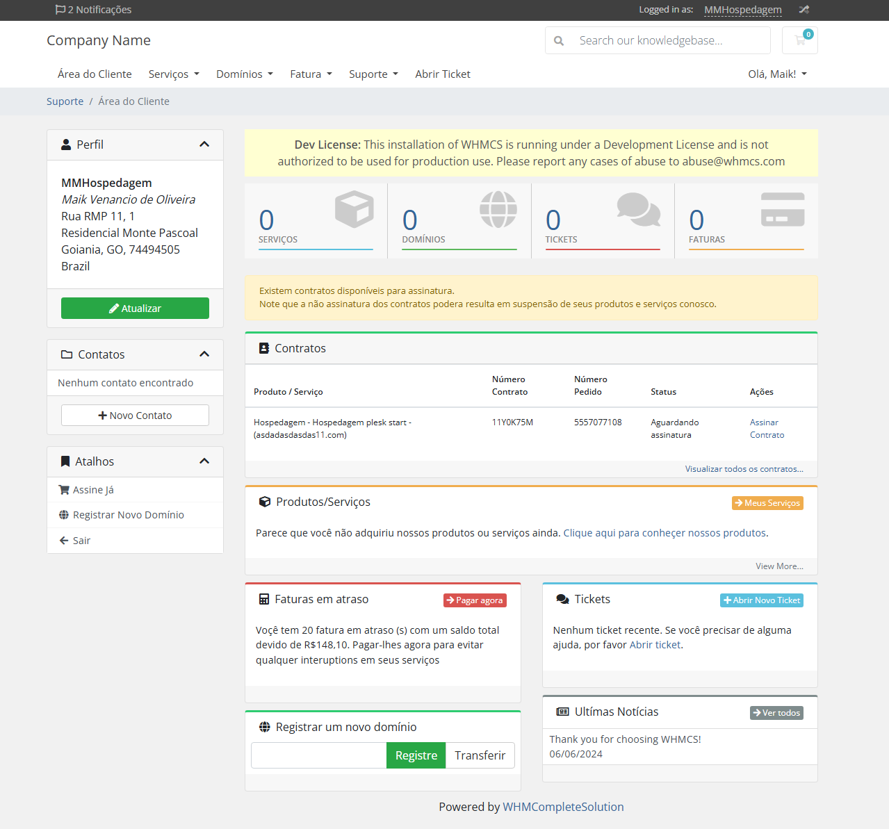 Addon Contrato